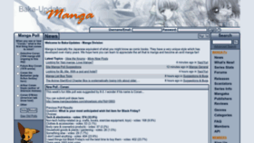 What Mangaupdates.com website looked like in 2023 (This year)