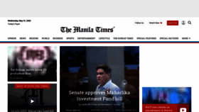 What Manilatimes.net website looked like in 2023 (This year)