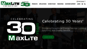 What Maxlite.com website looked like in 2023 (This year)