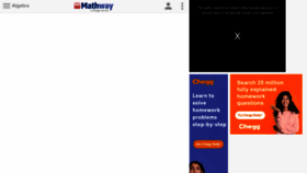What Mathway.com website looked like in 2023 (This year)