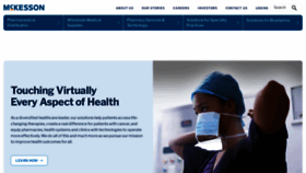 What Mckesson.com website looked like in 2023 (This year)