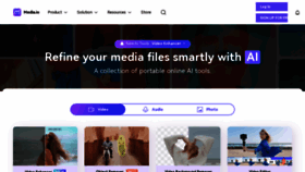 What Media.io website looked like in 2023 (This year)
