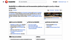 What Mediawiki.org website looked like in 2023 (This year)