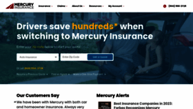 What Mercuryinsurance.com website looked like in 2023 (This year)