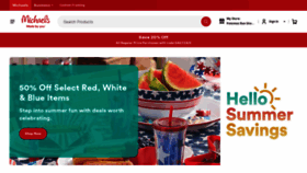 What Michaels.com website looked like in 2023 (2 years ago)