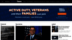 What Militarytimes.com website looked like in 2023 (This year)