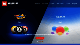 What Miniclip.com website looked like in 2023 (This year)
