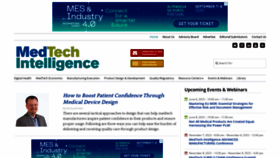 What Medtechintelligence.com website looked like in 2023 (This year)