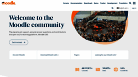 What Moodle.org website looked like in 2023 (This year)