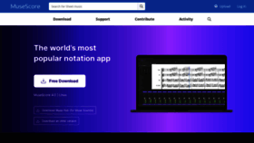 What Musescore.org website looked like in 2023 (This year)