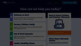 What Mywelfare.ie website looked like in 2023 (This year)