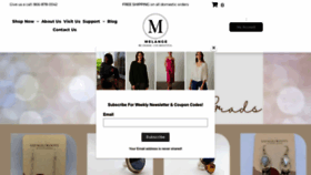 What Melange4women.com website looked like in 2023 (This year)