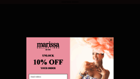 What Marissacollections.com website looked like in 2023 (This year)