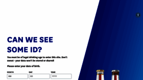 What Michelobultra.com website looked like in 2023 (This year)