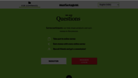 What Marketagent.com website looked like in 2023 (2 years ago)