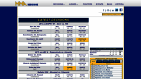 What Mmadecisions.com website looked like in 2023 (This year)