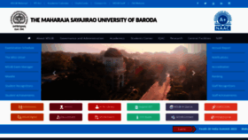 What Msubaroda.ac.in website looked like in 2023 (This year)
