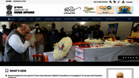 What Mha.gov.in website looked like in 2023 (2 years ago)