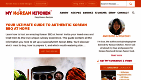What Mykoreankitchen.com website looked like in 2023 (This year)