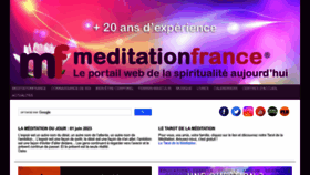 What Meditationfrance.com website looked like in 2023 (This year)