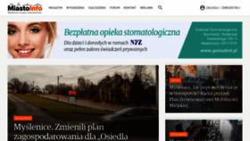 What Miasto-info.pl website looked like in 2023 (This year)