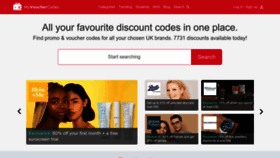 What Myvouchercodes.co.uk website looked like in 2023 (This year)