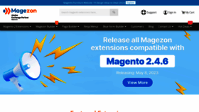 What Magezon.com website looked like in 2023 (This year)