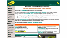What Mylanguageexchange.com website looked like in 2023 (This year)