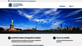 What My.uscis.gov website looked like in 2023 (This year)