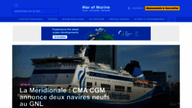 What Meretmarine.com website looked like in 2023 (This year)