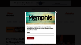 What Memphismagazine.com website looked like in 2023 (This year)