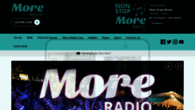 What Moreradio.online website looked like in 2023 (This year)