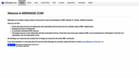 What Midrange.com website looked like in 2023 (2 years ago)