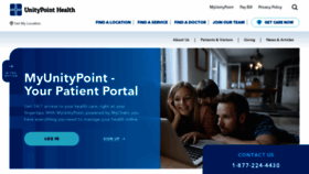 What Myunitypoint.org website looked like in 2023 (This year)