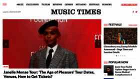 What Musictimes.com website looked like in 2023 (This year)