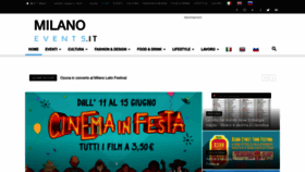 What Milanoevents.it website looked like in 2023 (This year)