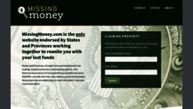 What Missingmoney.com website looked like in 2023 (This year)