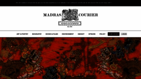 What Madrascourier.com website looked like in 2023 (This year)