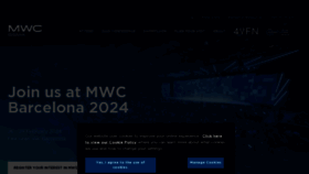 What Mwcbarcelona.com website looked like in 2023 (This year)