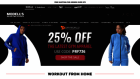What Modells.com website looked like in 2023 (This year)