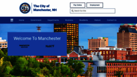 What Manchesternh.gov website looked like in 2023 (This year)