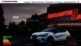What Mitsubishi-motors.fr website looked like in 2023 (This year)