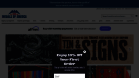 What Medalsofamerica.com website looked like in 2023 (2 years ago)