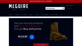 What Mcguirearmynavy.com website looked like in 2023 (This year)