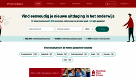 What Meesterbaan.nl website looked like in 2023 (This year)