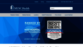 What Muschealth.com website looked like in 2023 (This year)