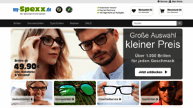 What My-spexx.de website looked like in 2023 (2 years ago)