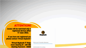 What Mwork.maybank.com website looked like in 2023 (This year)
