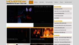 What Moviefreak.com website looked like in 2023 (This year)
