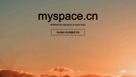 What Myspace.cn website looked like in 2023 (This year)